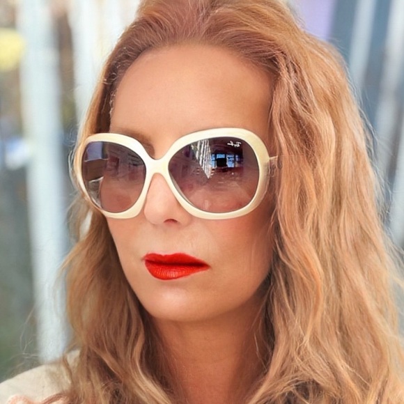 Ray Ban Jackie Ohh II Sunglasses White With Gradient Lenses - Picture 1 of 3